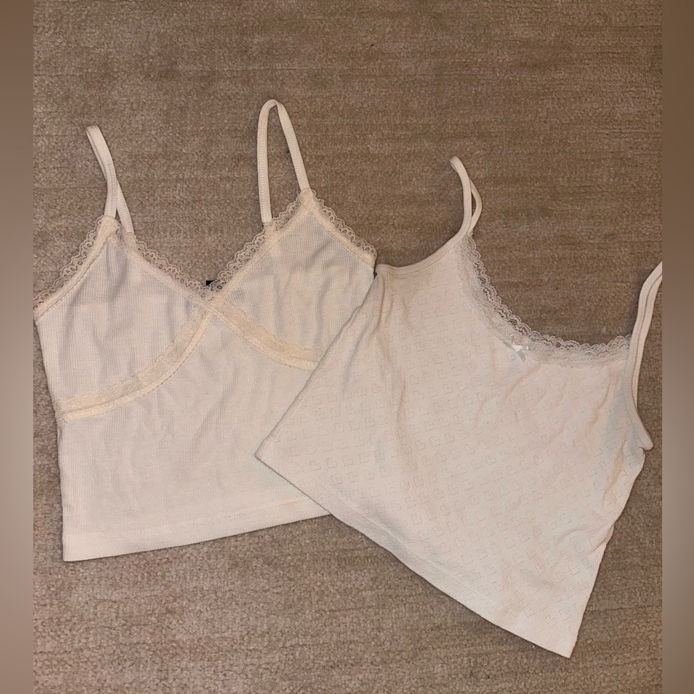 White Lace Tanks Bundle
